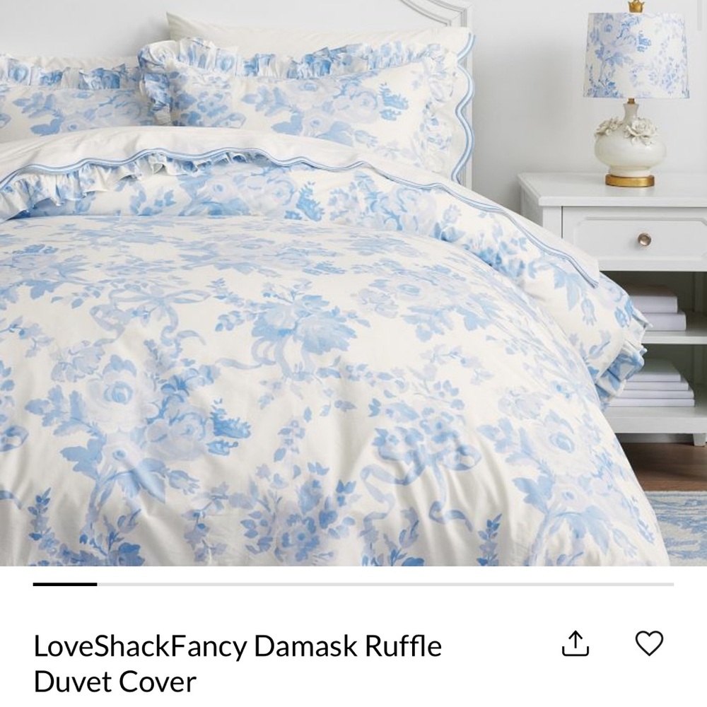 LoveShackFancy duvet cover - Pottery Barn